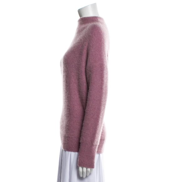 Vince Boiled Cashmere Funnel Neck Sweater Pink Purple M - Picture 3 of 4